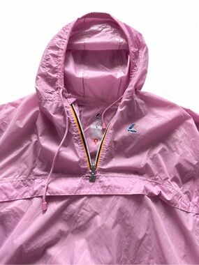 ✨ Rare Y2K K-Way Packable Rain Jacket – Bubblegum Pink – Mint Condition ✨